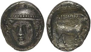 Thrace, Ainos, Tetrobol, ca. 412-365 BC.AR ... 