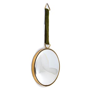 FORNASETTI - MILANRound mirror with green ... 