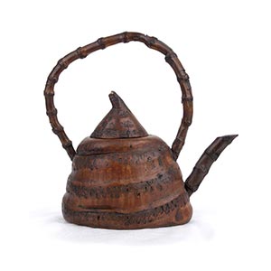 A BAMBOO ROOT TEAPOTJapan, late 19th – ... 