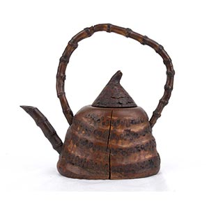 A BAMBOO ROOT TEAPOTJapan, late ... 