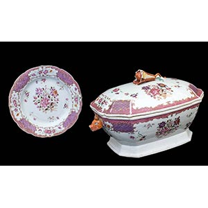 A ‘FAMILLE ROSE’ TUREEN AND COVER ... 