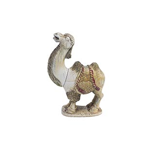 A PAINTED IVORY CARVING OF A CAMELChina, ... 