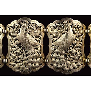 AN ACEH-STYLE GILT SILVER BELT AND ... 