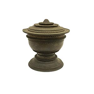 A LARGE BRONZE STEM CUP AND COVER Indonesia ... 