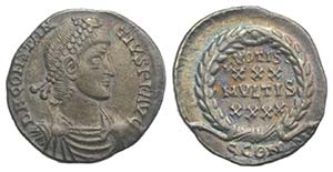 Constantius II (337-361). AR Siliqua (17mm, ... 