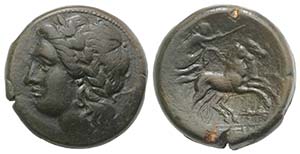 Bruttium, The Brettii, c. 216-214 BC. Æ ... 