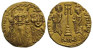 Constans II (641-668). AV Solidus (19mm, ... 