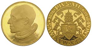 Papal, Pio XII (1939-1958). AV Medal 1958 ... 