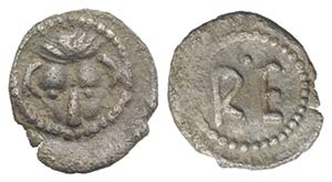 Bruttium, Rhegion, c. 445-435 BC. AR Hexas ... 