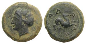 Sicily, Adranon, c. 375-345 BC. Æ (17.5mm, ... 