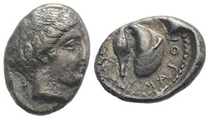 Campania, Cumae, c. 420-385 BC. AR Didrachm ... 