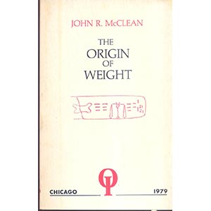 McCLEAN, J.R. - The origin of weight. ... 