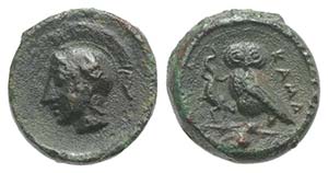 Sicily, Kamarina, c. 410-405 BC. Æ Onkia ... 