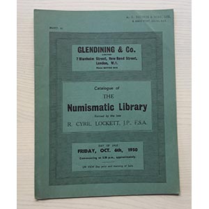 Glendining & Co. Catalogue of the Numismatic ... 