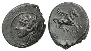 Sicily, Kephaloidion, c. 344-336 BC. Æ ... 