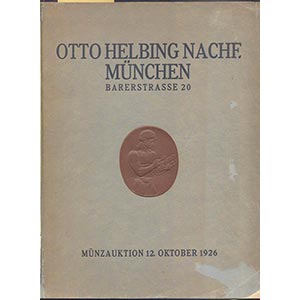 HELBING OTTO NACHF. Munchen 12-10-1926. ... 