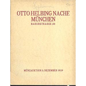 HELBING OTTO NACHF. Munchen 5-12-1929. ... 