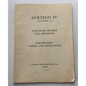 Munzen und Medaillen. Auktion IV. Schweizer ... 