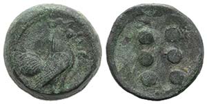 Sicily, Panormos as Ziz, c. 415-405 BC. Æ ... 