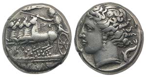 Sicily, Panormos as Ziz, c. 360-340 BC. AR ... 