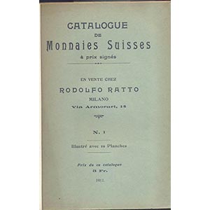 RATTO RODOLFO – Milano 1911. Catalogue de ... 