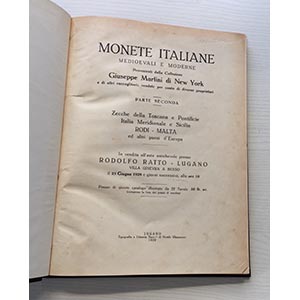 Ratto R. Monete Italiane, Medioevali e ... 