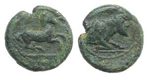 Sicily, Panormos as Ziz, c. 317-280 BC. Æ ... 