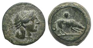 Sicily, Segesta, c. 420-416/5 BC. Æ Onkia ... 