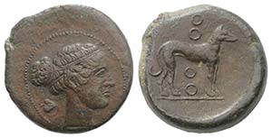 Sicily, Segesta, c. 400-390 BC. Æ Trias ... 