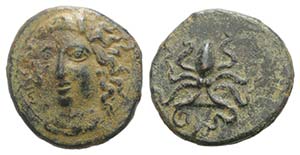 Sicily, Syracuse, c. 415-405 BC. Æ Tetras ... 