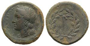Sicily, Syracuse, 289-287 BC. Æ (26mm, ... 