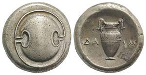Boeotia, Thebes, c. 379-368 BC. AR Stater ... 