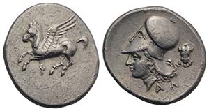 Corinth, c. 375-300 BC. AR Stater (25mm, ... 