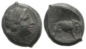 Anonymous, Southern Italy, c. 260 BC. Æ ... 