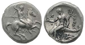 Southern Apulia, Tarentum, c. 315-302 BC. AR ... 