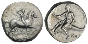 Southern Apulia, Tarentum, c. 302 BC. AR ... 