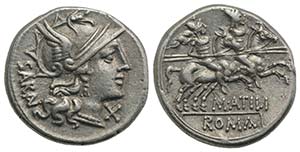 M. Atilius Saranus, Rome, 148 BC. AR ... 