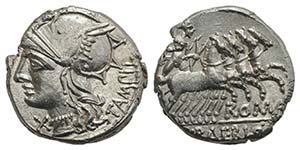 M. Baebius Q.f. Tampilus, Rome, 137 BC. AR ... 