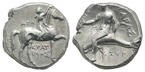 Southern Apulia, Tarentum, c. 302-280 BC. AR ... 