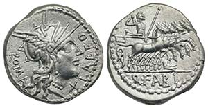 Q. Fabius Labeo, Rome, 124 BC. AR Denarius ... 