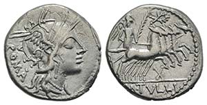M. Tullius, Rome, 119 BC. AR Denarius (20mm, ... 