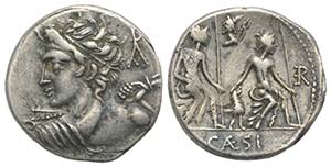 Lucius Caesius, Rome, 112-111 BC. AR ... 