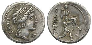 M. Herennius, Rome, 108-107 BC. AR Denarius ... 