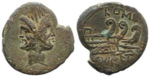 C. Vibius C.f. Pansa, c. 90 BC. Æ As (27mm, ... 