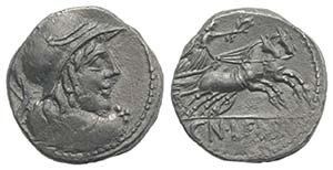 Cn. Lentulus Clodianus, Rome, 88 BC. AR ... 