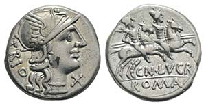 L. Lucretius Trio, Rome, 74 BC. AR Denarius ... 