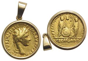 Augustus (27 BC-AD 14). AV Aureus (23mm, ... 