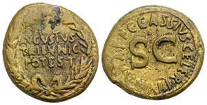 Augustus (27 BC-AD 14). Æ Dupondius (29mm, ... 