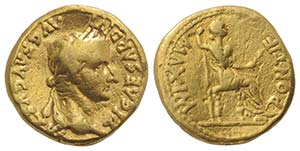 Tiberius (14-37). AV Aureus (18mm, 7.47g, ... 