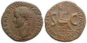 Tiberius (14-37). Æ As (28mm, 11.18g, 12h). ... 